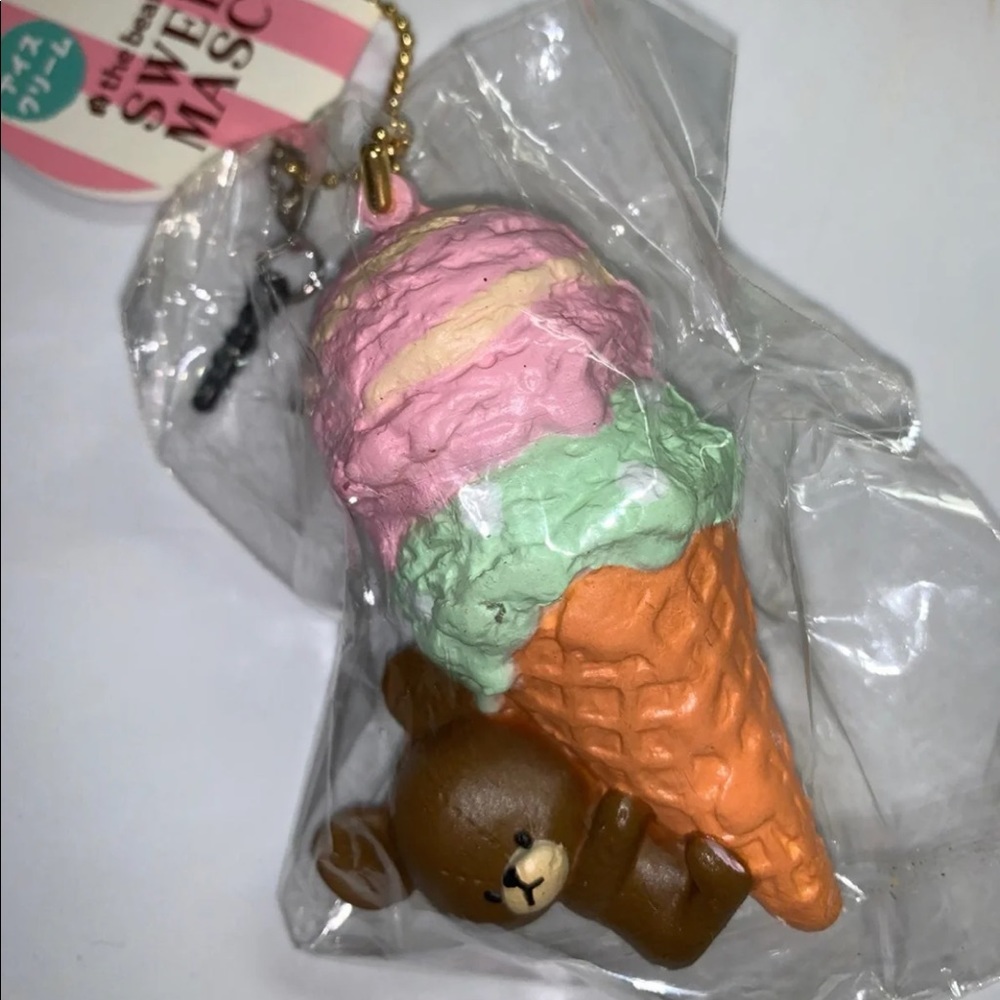 The Bear's School Sweets Mascot Ice Cream Squishy